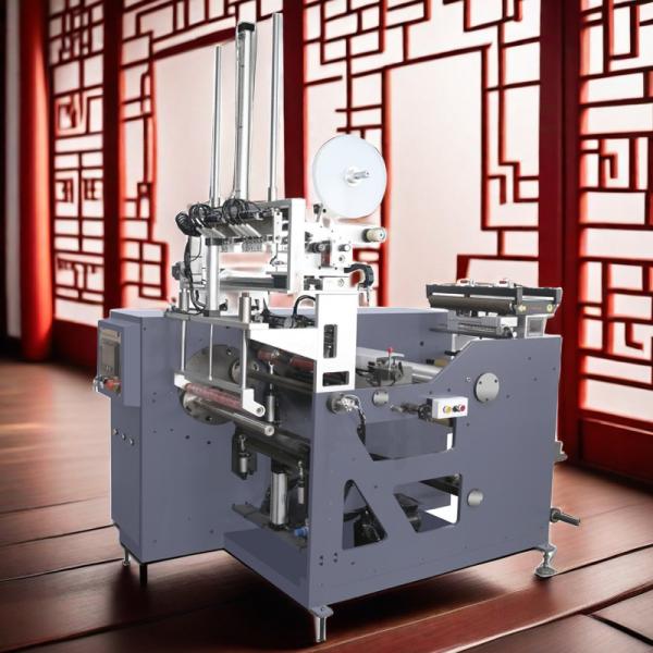 Non Stop No Glue Free Glue-less 4 Four Spindle 2 Shaft Label Turret Slitting Rewinding Machinery