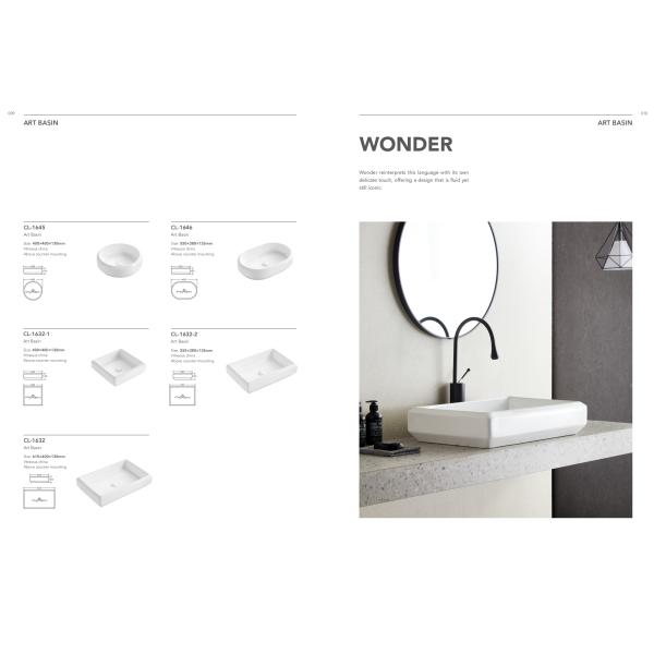 In Stock Bathroom Vanity White Single Porcelain Wash Basin Rectangular Platform Ceramic Washing Basins Countertop Bathroom Sinks