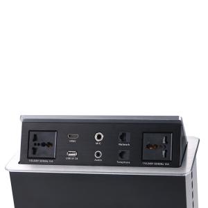 Telephone Port USB Interface Conference Table Socket , Hidden Junction Box