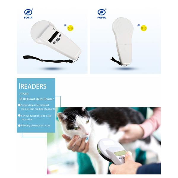 134.2 Khz RFID Microchip Animal Scanner For Livestock / Pet Identification