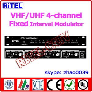 Buy cheap 4 channel VHF/UHF Agile Interval AV Converter/Modulator for Hospital/community/campus product