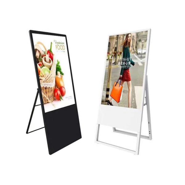 32" 43" 49" 55" Size Custom Portable Advertising Display Ultrathin LCD Digital Signage Totem Restaurant LCD menu board