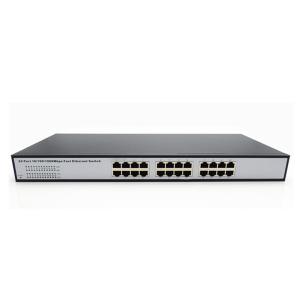 China Manual network switch 24 ports 1000M gigabit ethernet switch for IP camera. IP phone on sale