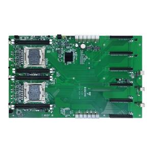 Buy cheap Bitcoin Server Motherboard X99-6PLUS-V5.1 Dual Processor Lga2011 V3 V4 Motherboard product