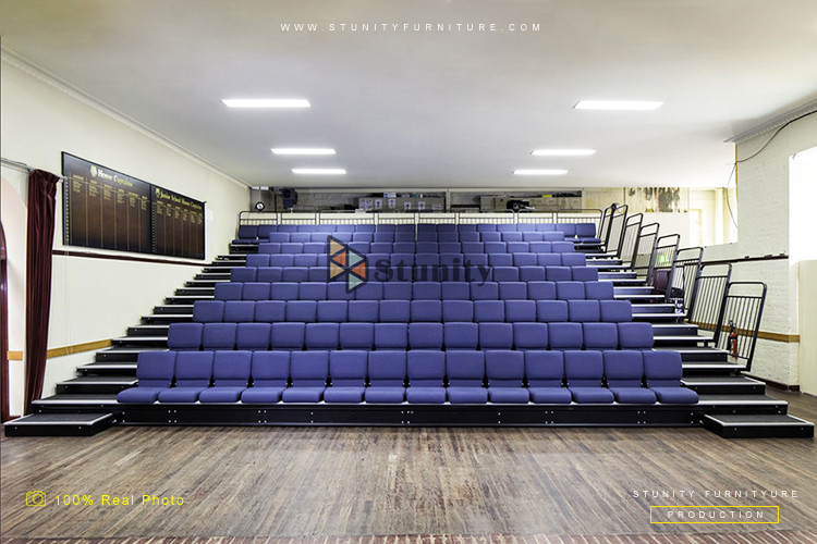 Public Retractable Seating System Fixed Telescopic System Platform
