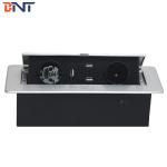 CE approval pre-wired cables French power meeting table pop up socket with usb