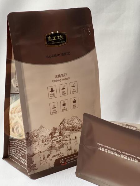 Quality Customized Flat Bottom Pouches 12oz Strong Compression Resistance for sale