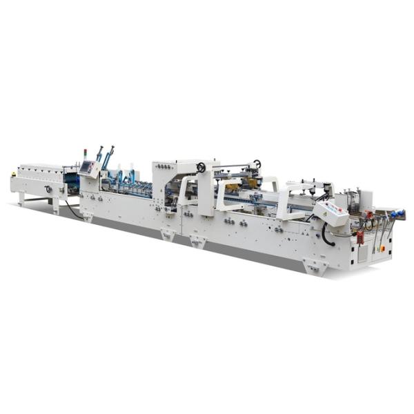 Automatic Crash Lock Bottom Folder Gluer with Prefold, Multi-function Box Folding + Gluing