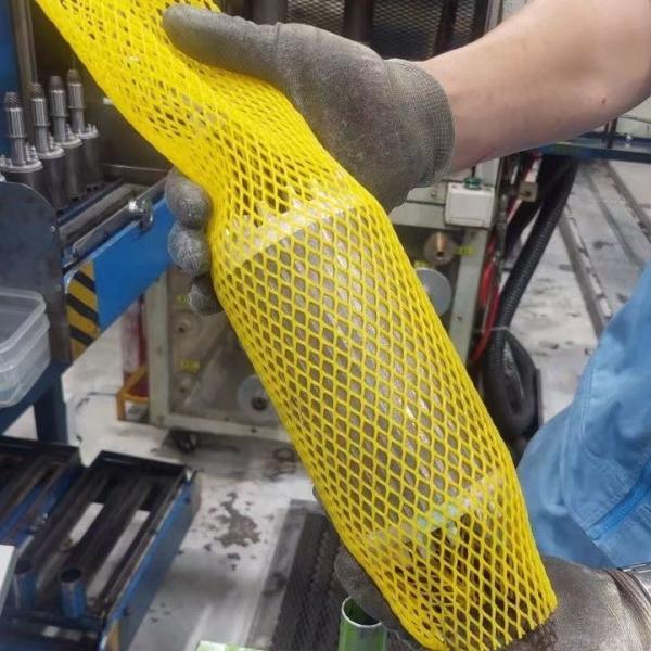 Quality Red Elastic Plastic Protective Sleeve Nets for Flowers Customized Processing Service for sale