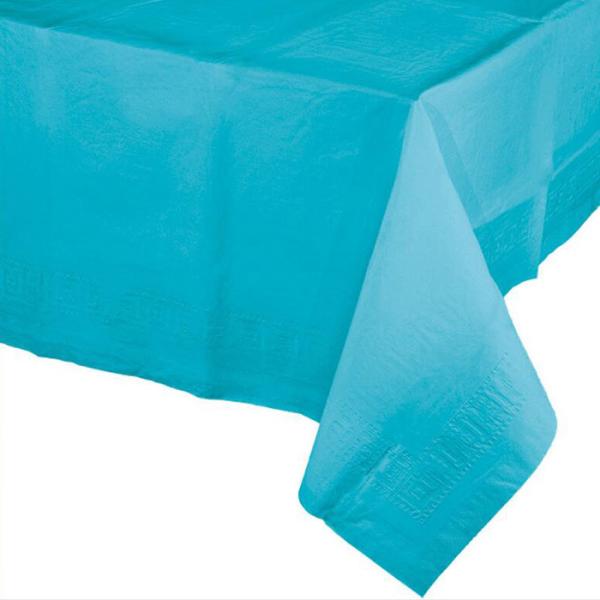 Quality Hawaiian Hibiscus Thick Paper Tablecloths , 1.37x2.74m Disposable Xmas Tablecloths for sale