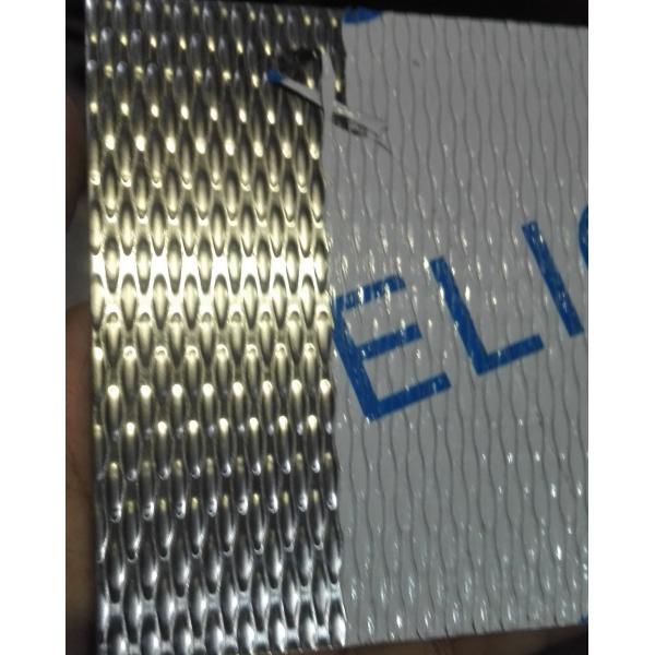 Stainless Steel Embossed Patterns Brushed Satin Mirror Finish For Architectural And Construction