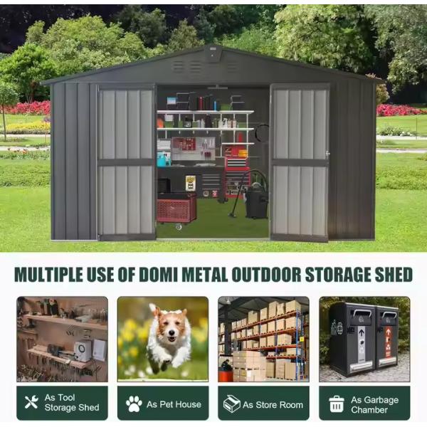 Outdoor Storage Steel Garden Shed