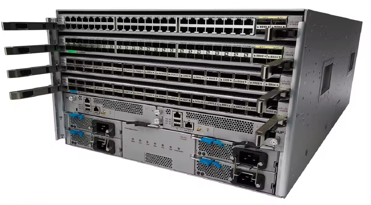 VLAN Support Function Original Nexus 9500 Series 4-Slot Core Network Switch N9K-C9504
