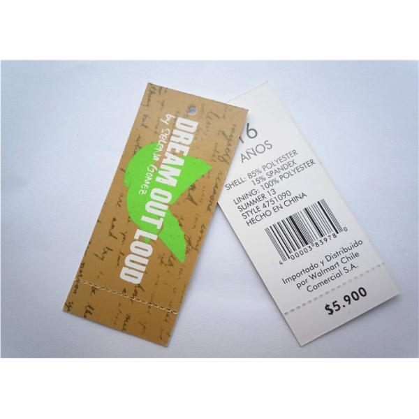 Eco-Friendly recyled Custom Printed Clothing Label Tags Eco Friendly For Jewelrys