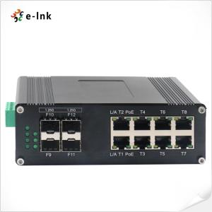 China Hardened 8 Port POE Managed Network Switch With IP40 Aluminum Case on sale