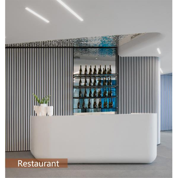 2400mm Natural Oak Acoustic Slat Wood Wall Panels With Black Grey Felt Backing