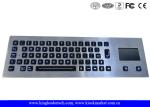 Illuminated industrial pc keyboard with integrated Touchpad , ruggedized