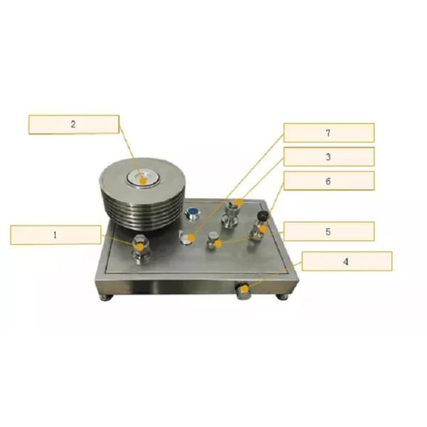 Piston Water Dead Weight Tester Hydraulic Pressure Gauge Calibrator