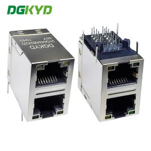 China RJ45 multi port connector 6U Gigabit filter 2X1 modular block socket RJ45 network port connector DGKYD21Q042AB2A2D057 on sale