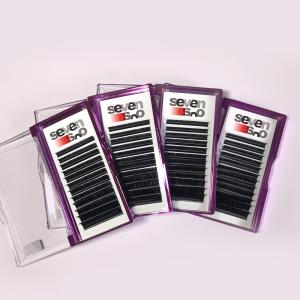 Fluffy Russian Volume Individual Lashes Various Thickness With OEM / ODM