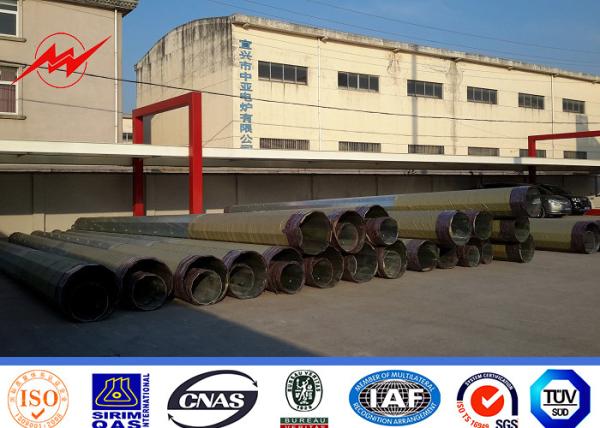 Quality 11.8M 20KN Gr65 Material 4mm Electric Power Pole for 69KV Power Transmission for sale