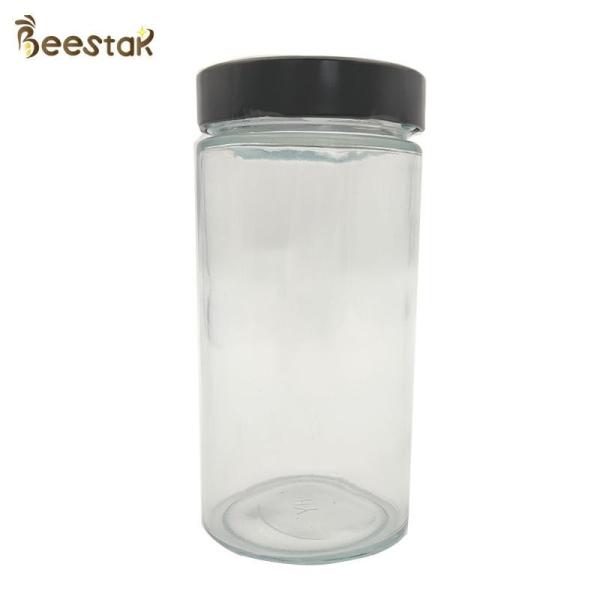 Quality Glass 1000ML Empty Honey Jars Transparent Glass Honey Containers for sale