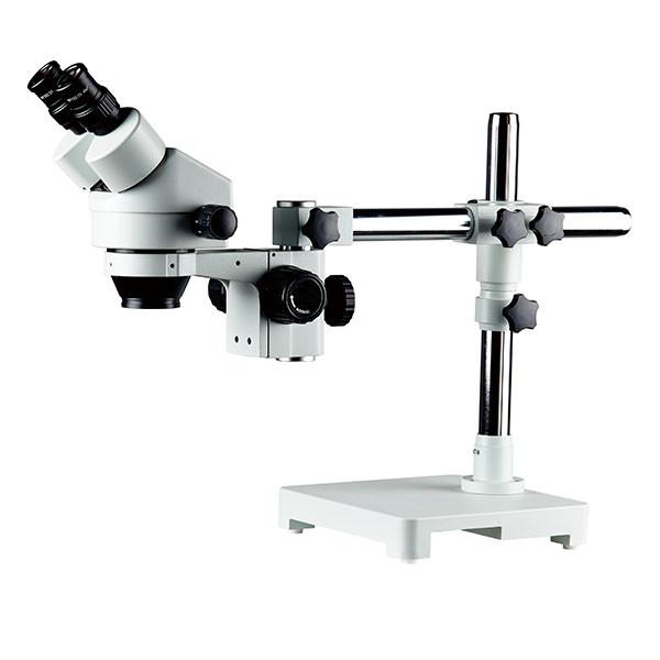 Quality stereo zoom microscope Binocular zoom microscope  boom stand  single arm  6.7X-45X for sale