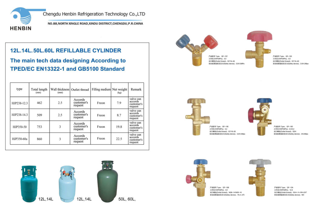 China Refrigerator Refrigerant Gas R404A