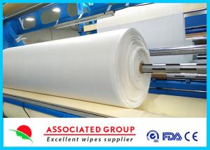 White Needlepunch Non Woven Roll Viscose & Polyester / Es / Pp 40~1200gsm