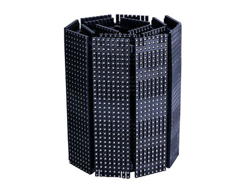 Digital Visual Flexible Led Curtain Display Hire , Led Video Curtain Black Stage Decoration