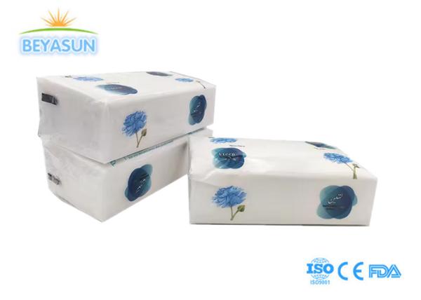 Quality 2ply Factory Custom White No-Embossing Thickened And Smooth Facial Tissue Paper With Printed Plastic Bag for sale