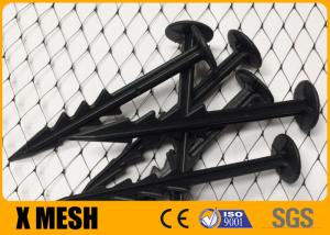 China Diamond Type Plastic Mesh Netting With Uv Resistance Black Color For Bird Control on sale