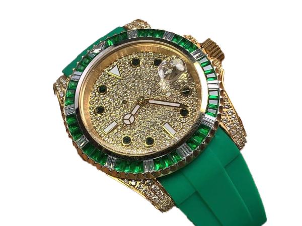 Quality Analog Display Leather Band Wrist Watch 200mm Length 10mm Case Thickness for sale