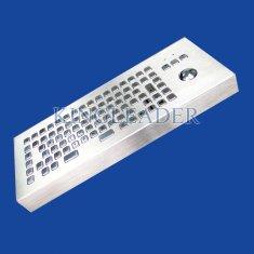 Buy cheap Vandalism Industrial Computer Desktop Metal Keyboard With Trackball product