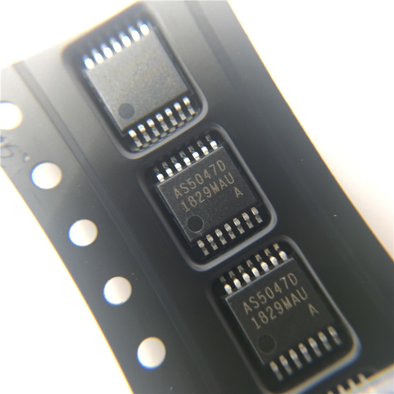 Board Mount Hall Effect Magnetic Sensors AMS OSRAM AS5047D-ATSM Analog Isolator IC