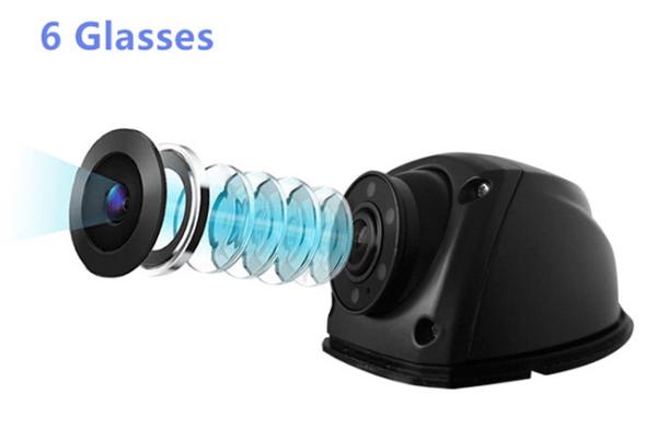 Quality Weatherproof Rear View Mirror Dash Cam , 120 Degrees 2 Way Dash Cam DC 12V for sale