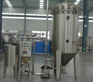 China SUS 304 Packing Production Line Candle Type Diatomite  Filter Machine For Craft Beer on sale