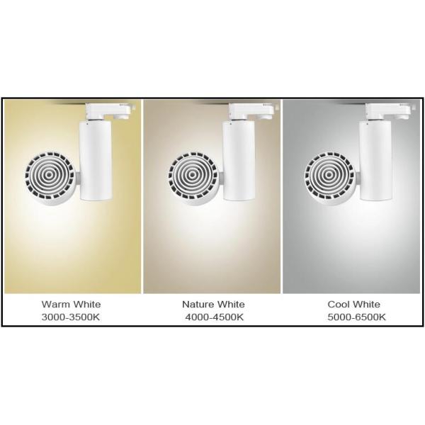 IP20 15W LED Ceiling Track Lights 90Ra Lifud Driver 60 Degree with 3 Wires