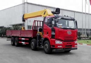 China 4 Axles 8x4 Truck Mounted Crane , 12 Ton Hydraulic Truck Crane on sale