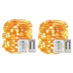 Fairy Lights Battery Operated 10M 100LED String Lights Remote Control Timer