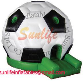 China Huge Soccer Inflatable Bouncy Castle Hire , inflatable jumping houses on sale