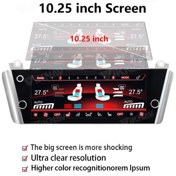 Viknav Car Climate Control For BMW 5 Series GT 2010-2017 AC Panel Touch Board LCD Digital Dashboard Air Conditioning