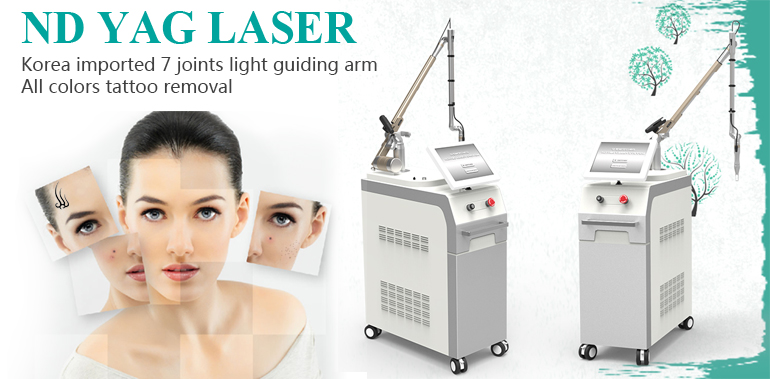 CE FDA certification new design tattoo removal q switch nd yag laser with 1064nm 532nm