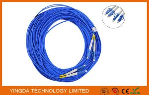 China Duplex Fiber Optic LC - LC Single mode Patch Cord , Fiber Patch Cable Duplex Riser on sale