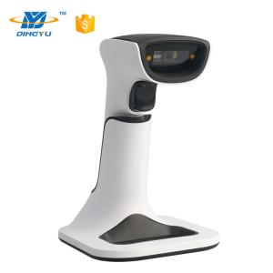 China 2.4 G 2d Warehouse Barcode Scanner Wireless Long Range With Stand on sale