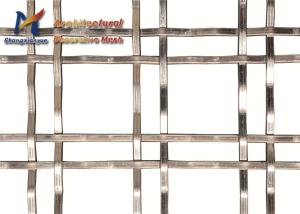 Buy cheap SS304 1x2mm Double Crimped Wire Mesh Titanium Coated Partition product