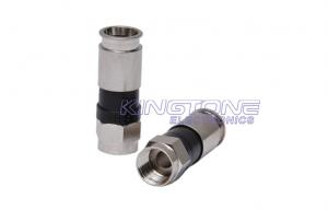 F Type Male Bulkhead Coaxial Cable Connectors 75 Ohm for RG58 RG 59 RG6
