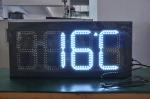 Outdoor Led Time And Temperature Display With 8" -722" Panel Size And High