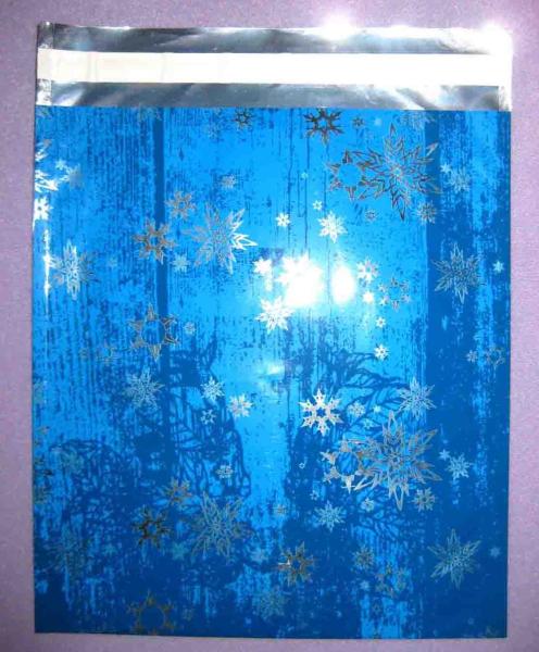 Quality Metallic Mailing Self Adhesive Plastic Bags With Permanent Tape for sale