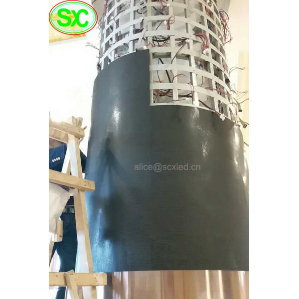 P4 Indoor Fixed Advertising Cylindrical LED Display Screen 5 Year Warranty